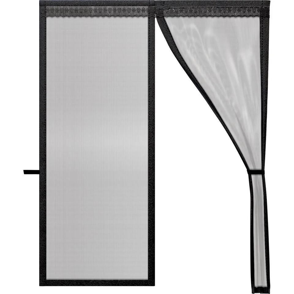 O'DADDY® Deurgordijn - Vliegengordijn Magnetisch XXL - 184x230 - Zwart