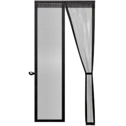 O'DADDY® Deurgordijn - Vliegengordijn Magnetisch FIBER - 92x230 Zwart