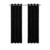 LW Collection Gordijnen Zwart 270x290cm Velvet Kant En Klaar 1 Stuk