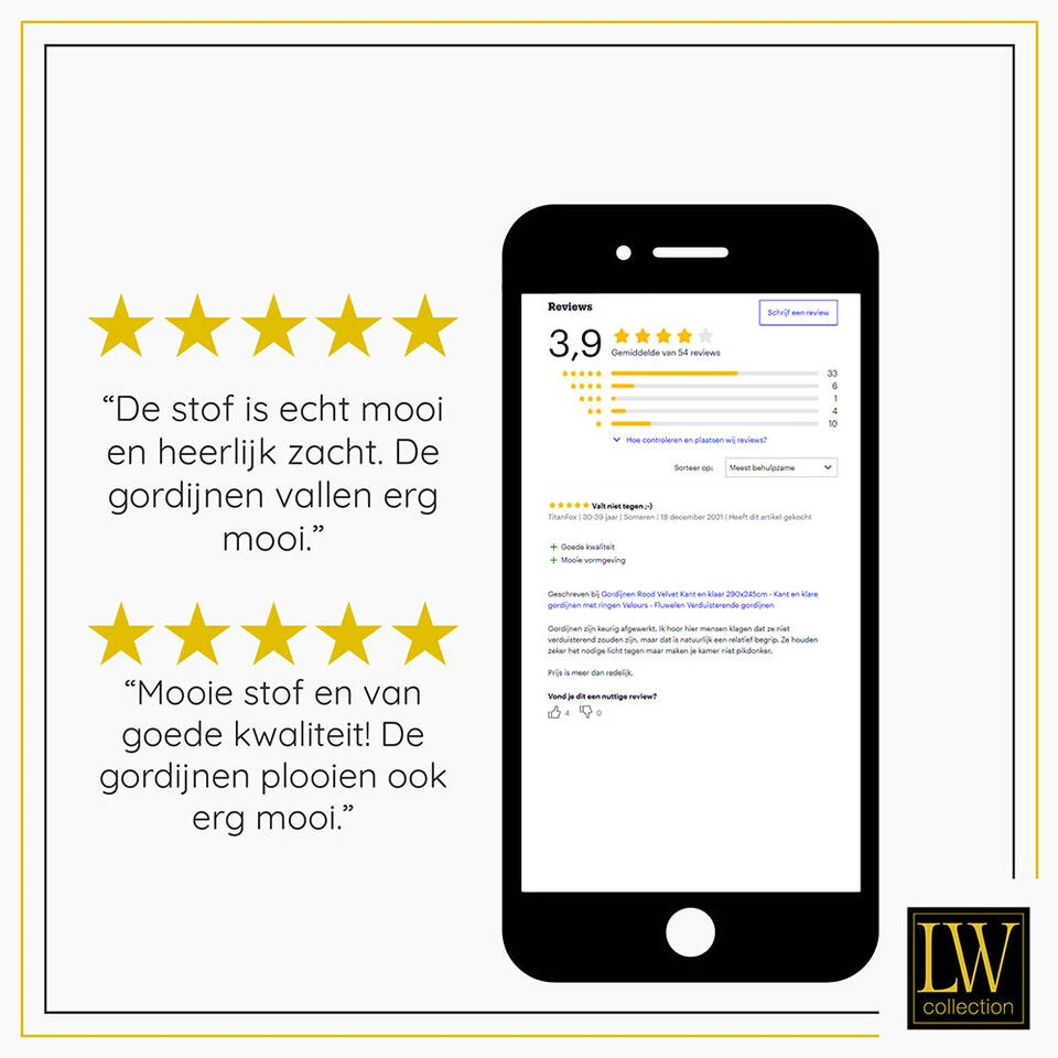 LW Collection Gordijnen Grijs 240x140cm Velvet Kant En Klaar 1 Stuk - Afbeelding 3