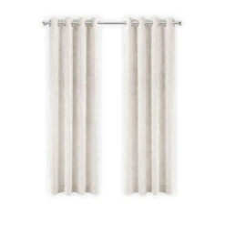 LW Collection Gordijnen Gebroken Wit 240x140cm Velvet Kant En Klaar1 Stuk
