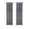 LW Collection Gordijnen Grijs 270x290cm Velvet Kant En Klaar 1 Stuk