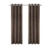 LW Collection Gordijnen Bruin 175x140cm Velvet Kant En Klaar 175x140cm 1 Stuk