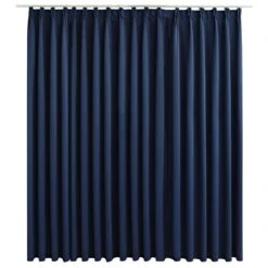 VidaXL Gordijn Verduisterend Met Haken 290x245 Cm Blauw