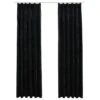 VidaXL Gordijnen Verduisterend 2 St Met Haken 140x225 Cm Fluweel Zwart