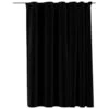 VidaXL Gordijn Linnen-look Verduisterend Met Haken 290x245 Cm Zwart