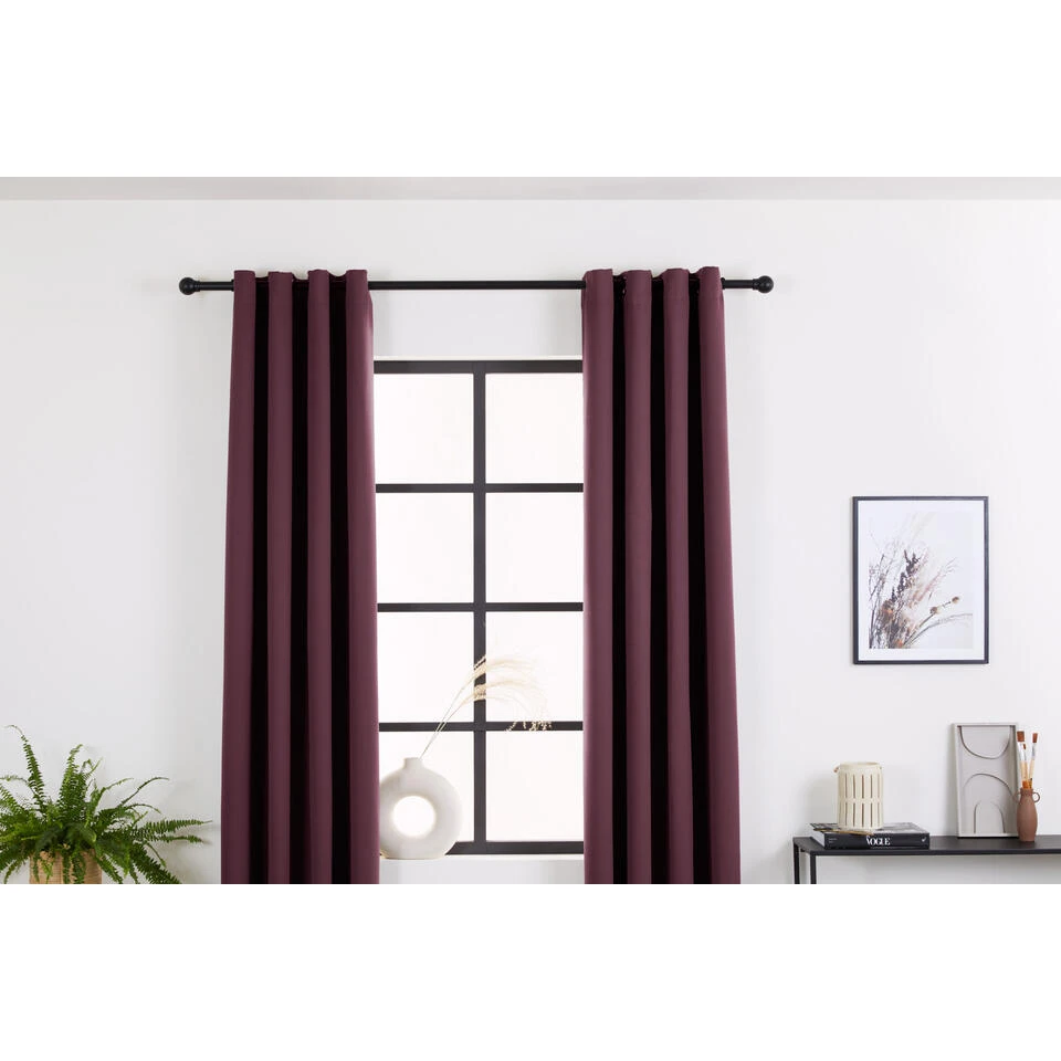 Lifa Living Verduisterende Gordijnen In Wijnrood, 250 X 150 Cm, 1 Stuk - Afbeelding 2