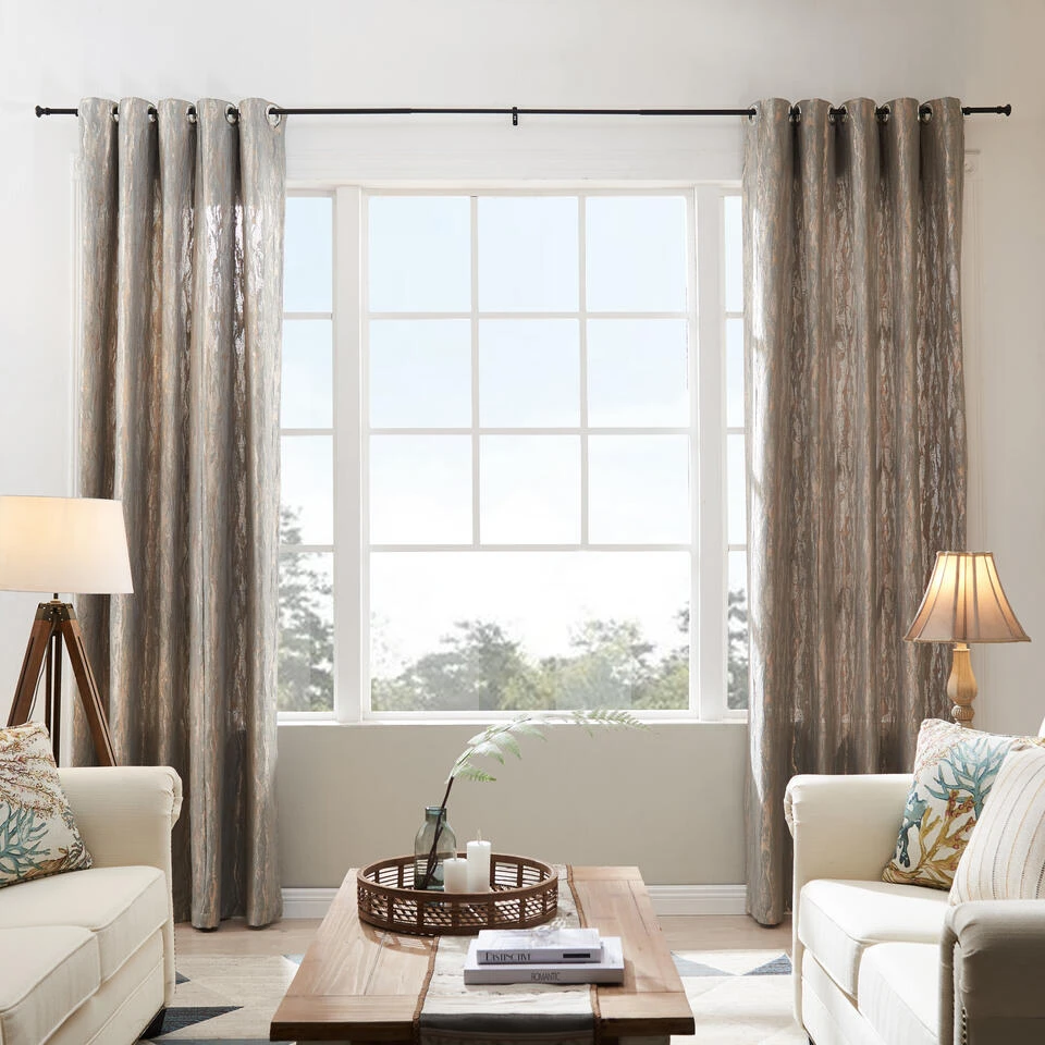 Lange Gordijnroede - Uitschuifbare Gordijn Rail - Stang Van 250-360 Cm - Zwart - Afbeelding 3