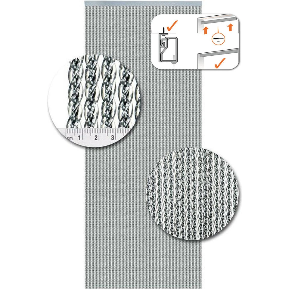 Vliegengordijnenexpert Venetië Vliegengordijn 100x240 Cm