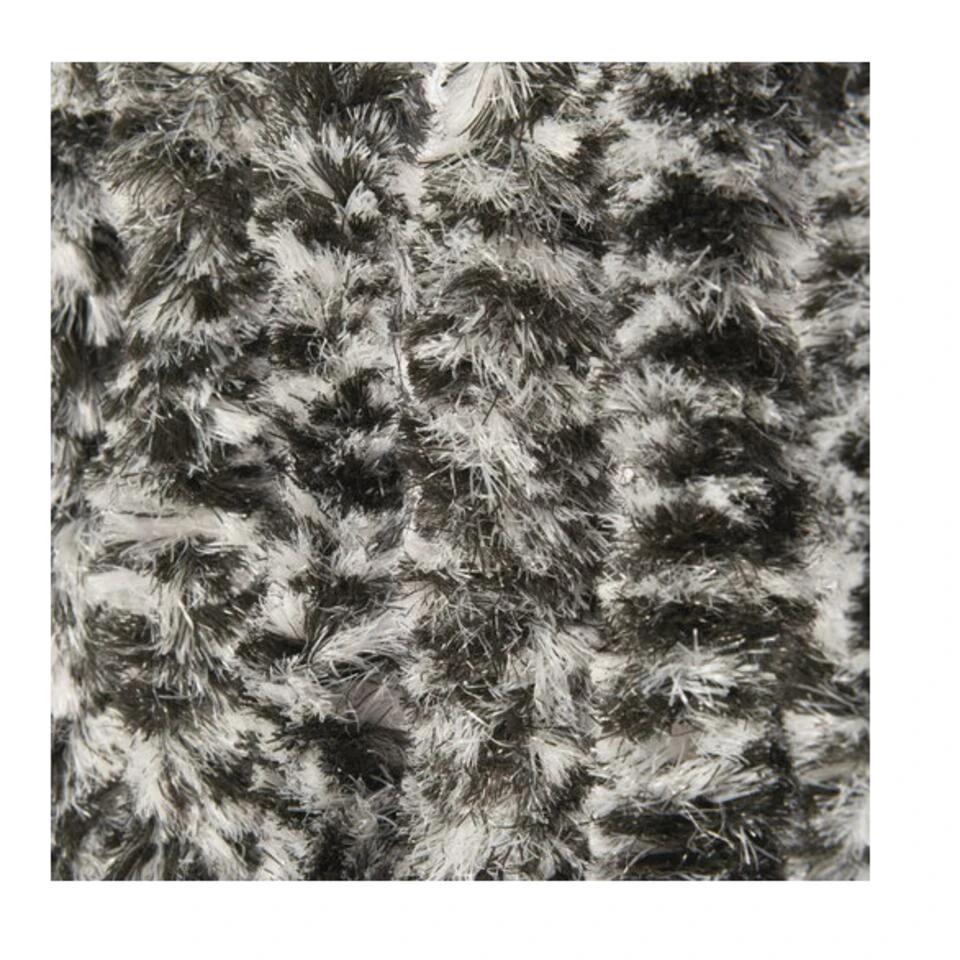 Vliegengordijn Kattenstaart Grijs/Zwart/Wit Gemêleerd 100 X 240 Cm - Afbeelding 3