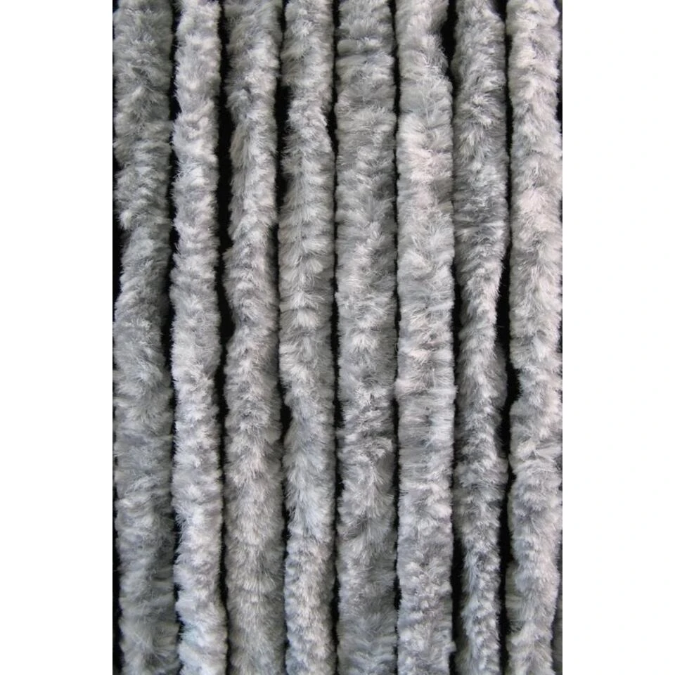 Vliegengordijn Kattenstaart Grijs/Wit Gemêleerd 120cm - Afbeelding 3