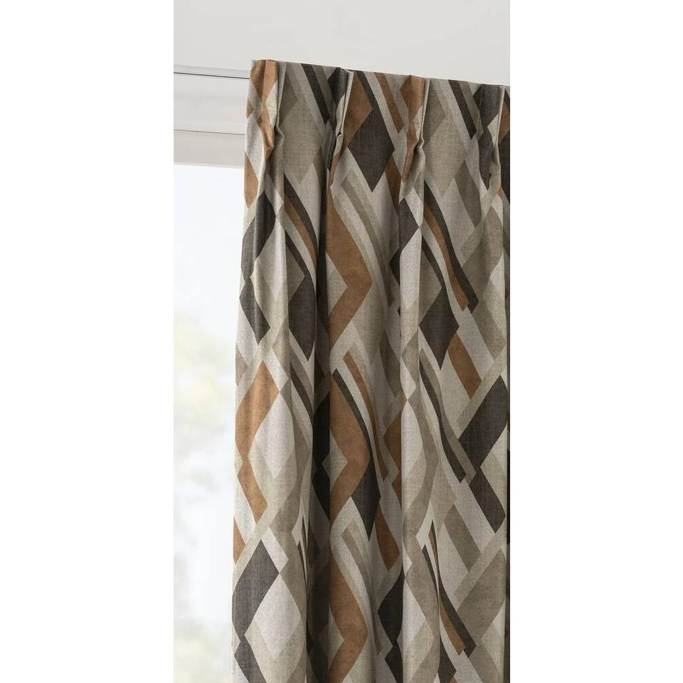 Gordijnstof Edward - Okergeel - Afbeelding 2