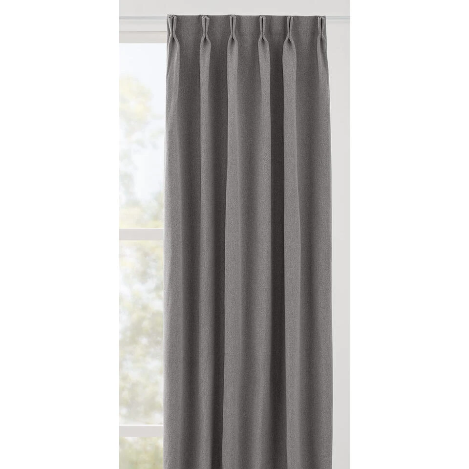 Gordijnstof Floris - Grijs