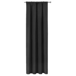 Gordijn Ben - Zwart - 280x140 Cm (1 Stuk)