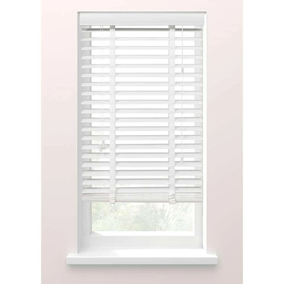 Jaloezie Houtlook 50 Mm Wit - 180x175 Cm