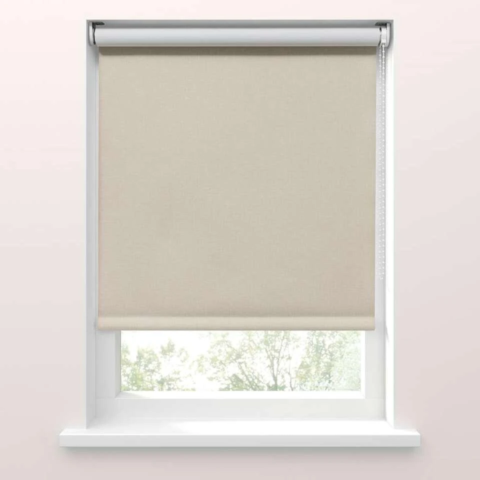 Fenstr Rolgordijn Verduisterend Beige Met Structuur - 80x190 Cm