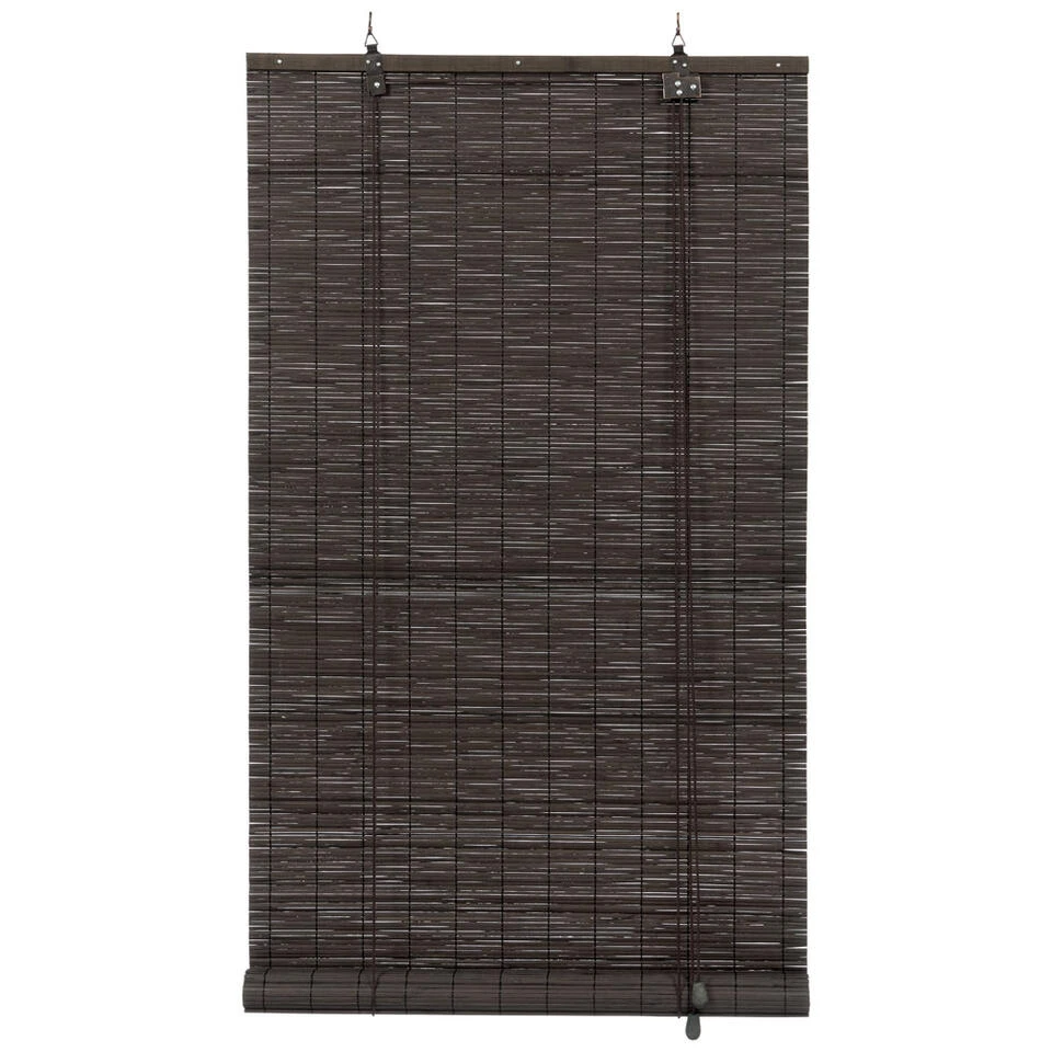Fenstr Rolgordijn Bamboe Antraciet - 75x180 Cm - Afbeelding 2