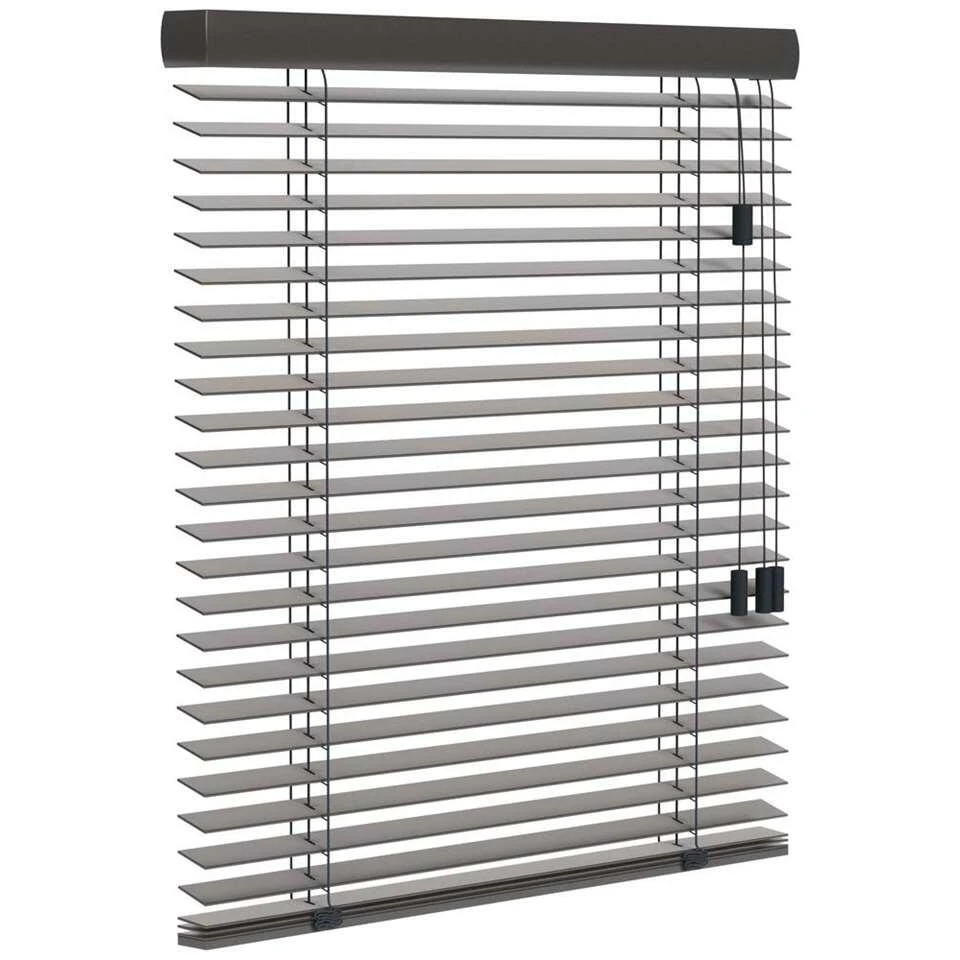 Fenstr Houten Jaloezie New York 50mm - Donkergrijs (20510) - Afbeelding 3