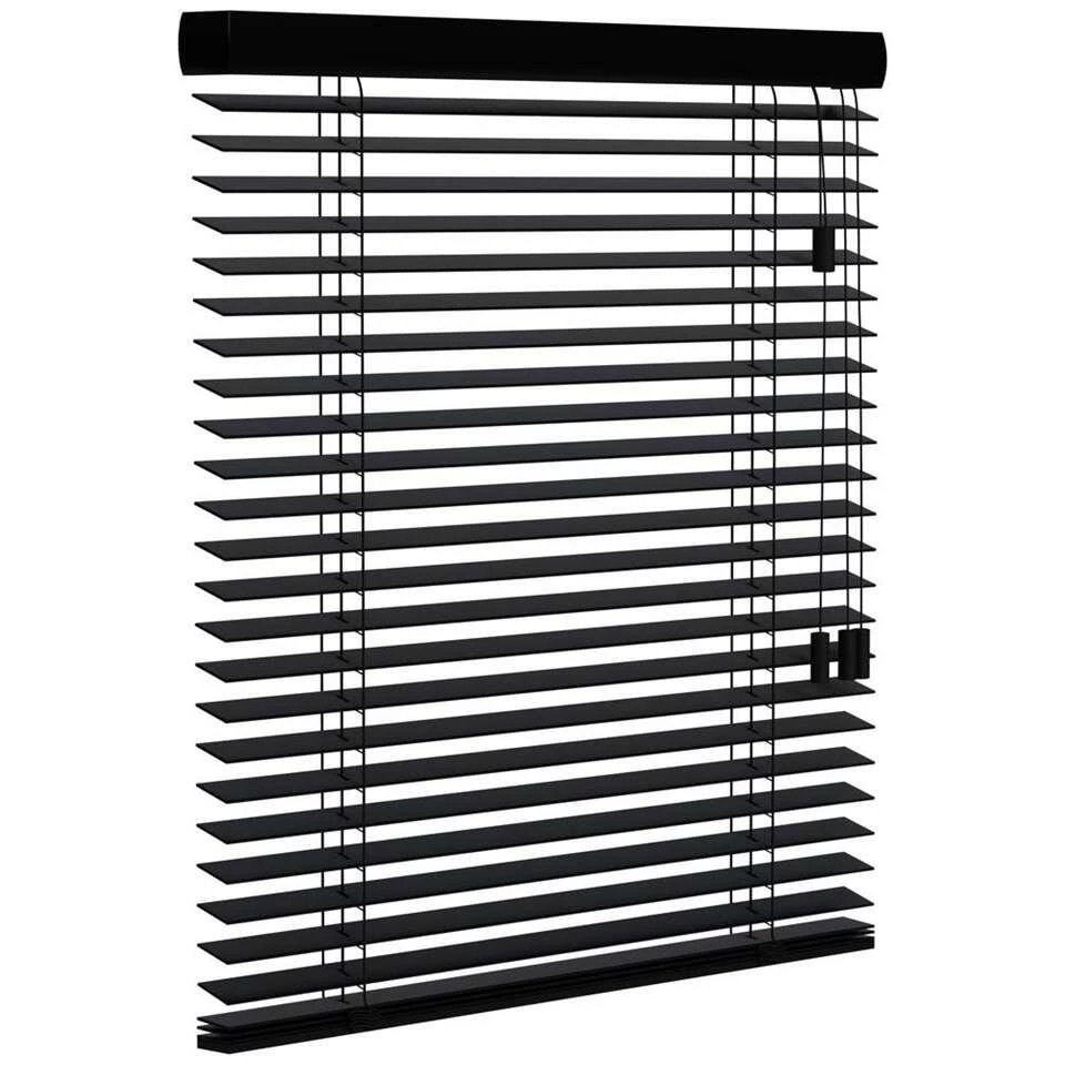 Fenstr Houten Jaloezie New York 50mm - Zwart (15013) - Afbeelding 3