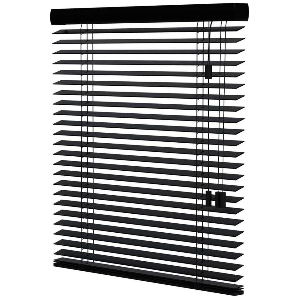Fenstr Houten Jaloezie New York 50mm - Zwart (15013) - Afbeelding 4