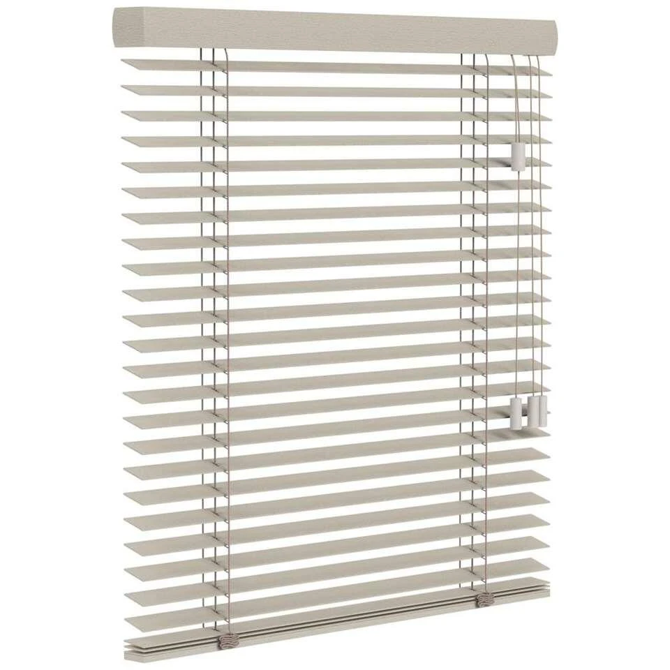 Fenstr Houten Jaloezie Praag 50mm - Linnen (25508) - Afbeelding 3