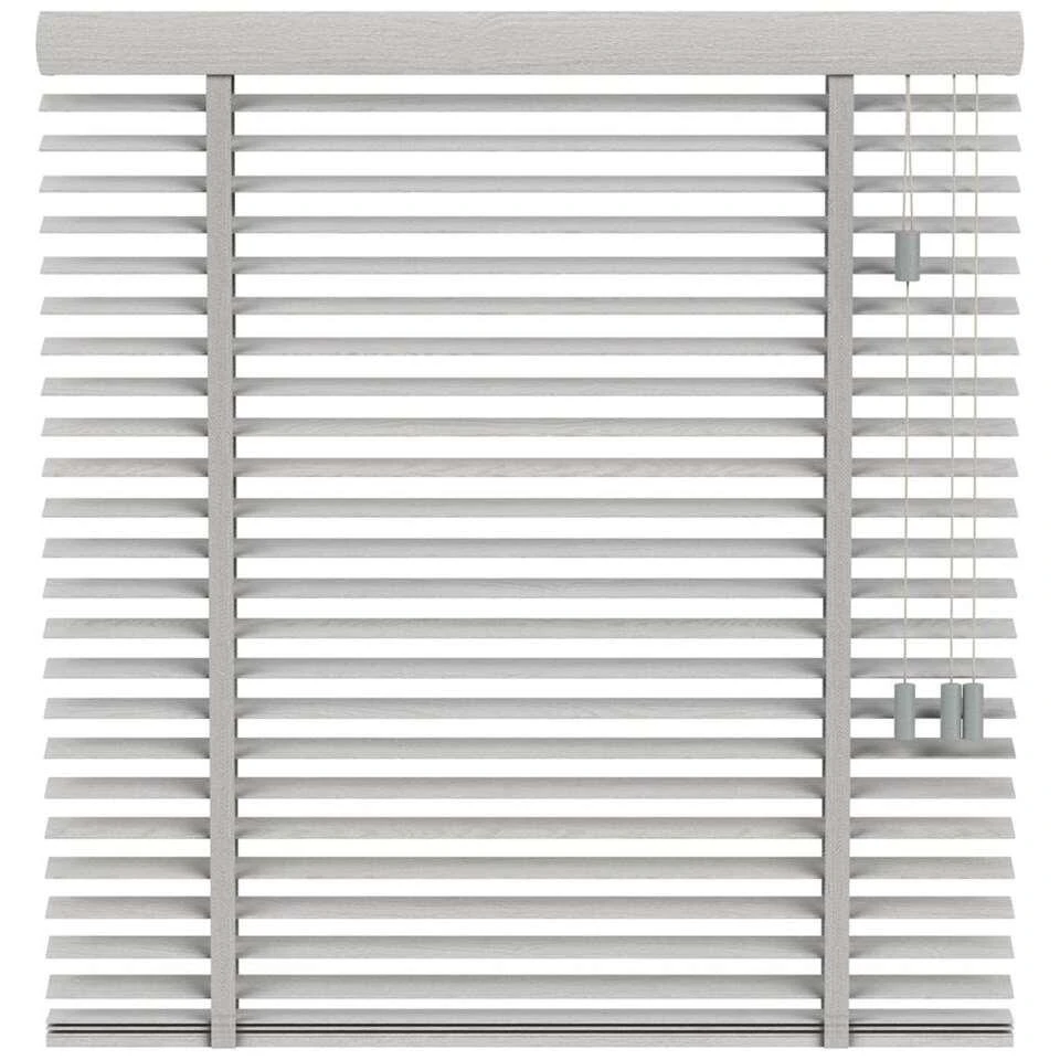Fenstr Houten Jaloezie Praag 50mm - Lichtgrijs (20019) - Afbeelding 2