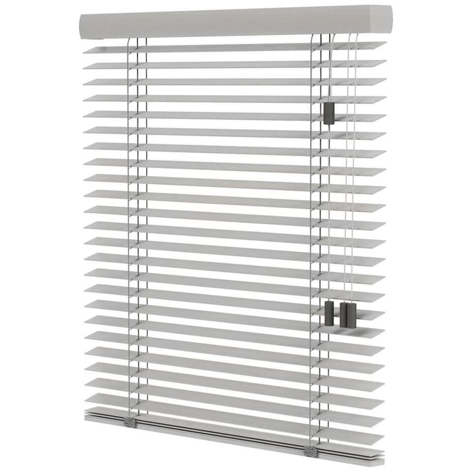 Fenstr Houten Jaloezie Kopenhagen 50mm - Lichtgrijs (20020) - Afbeelding 4