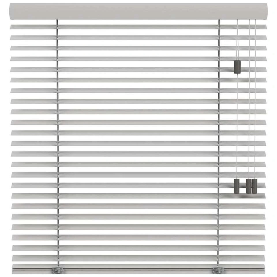 Fenstr Houten Jaloezie Kopenhagen 50mm - Lichtgrijs (20020)