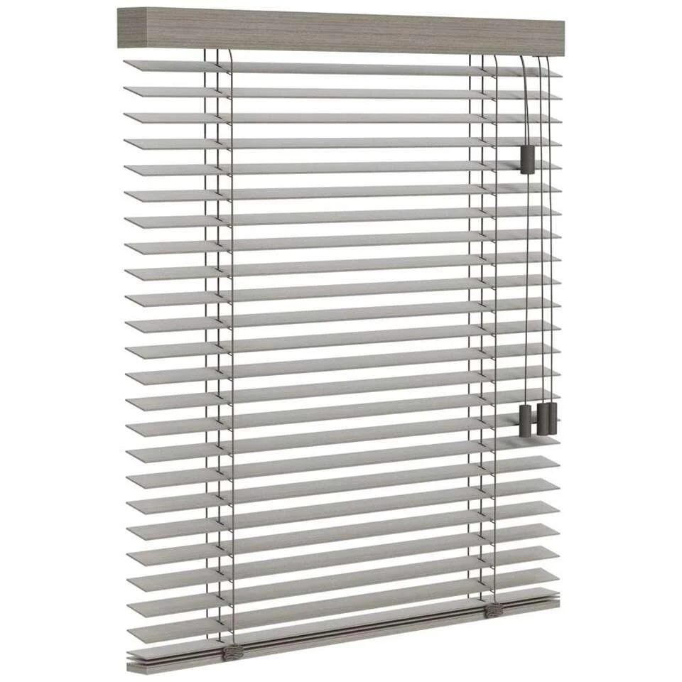 Fenstr Houten Jaloezie Oslo 50mm - Taupegrijs (20951) - Afbeelding 3
