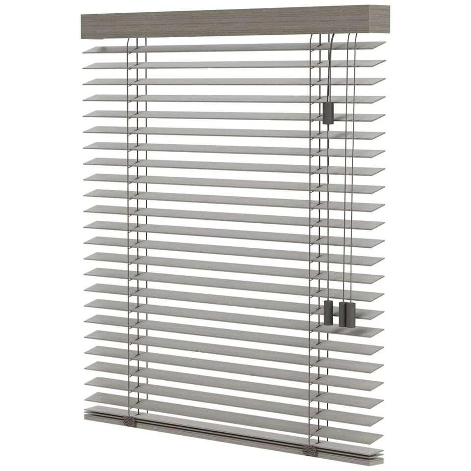 Fenstr Houten Jaloezie Oslo 50mm - Taupegrijs (20951) - Afbeelding 4