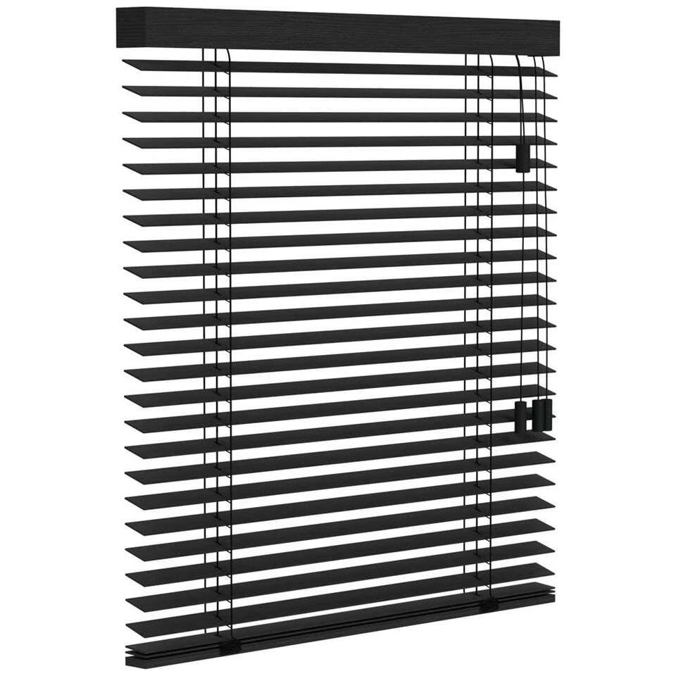 Fenstr Houten Jaloezie Oslo 50mm - Zwart (15016) - Afbeelding 3
