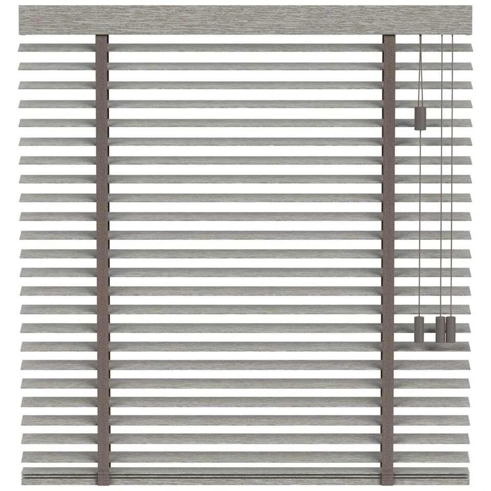Fenstr Houten Jaloezie Oslo 50mm - Grijs Eiken (20901) - Afbeelding 2