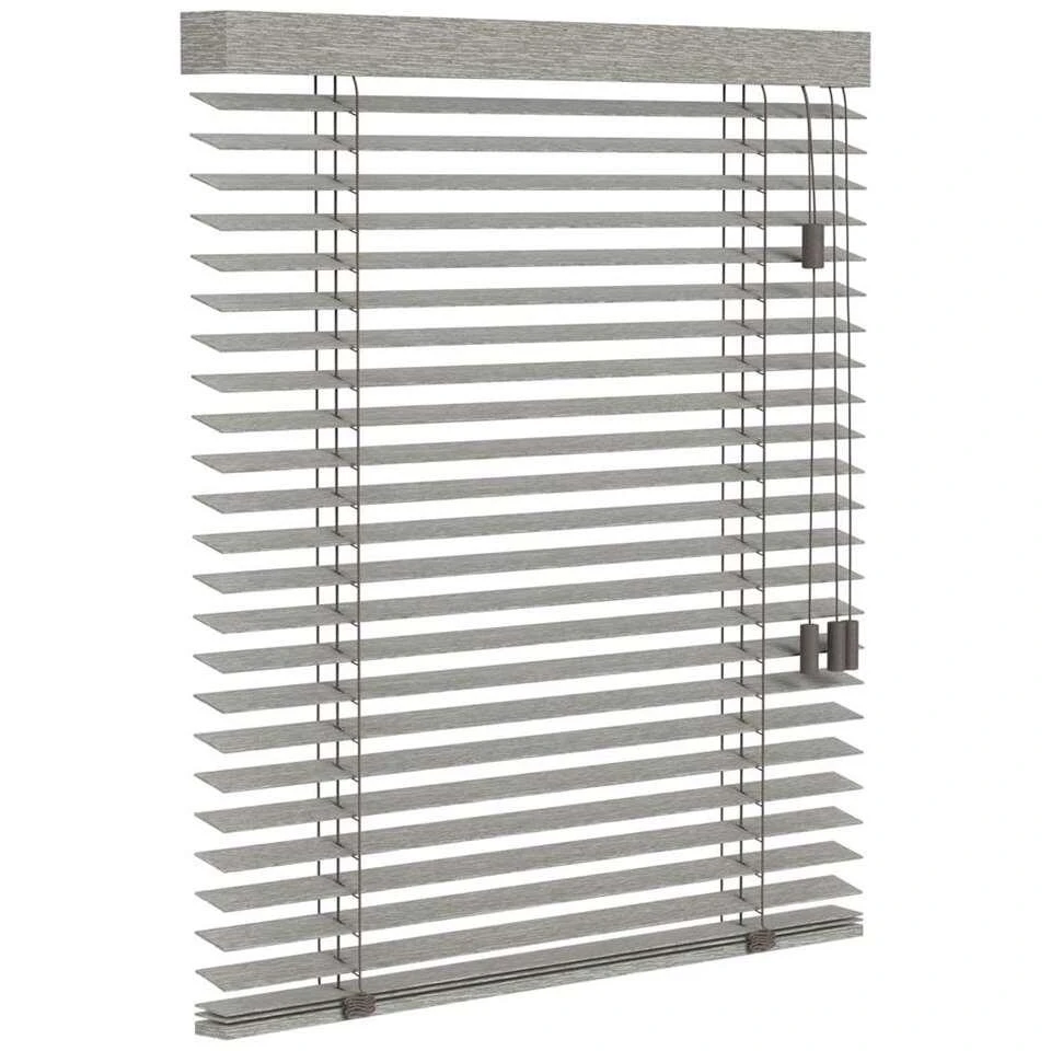 Fenstr Houten Jaloezie Oslo 50mm - Grijs Eiken (20901) - Afbeelding 3