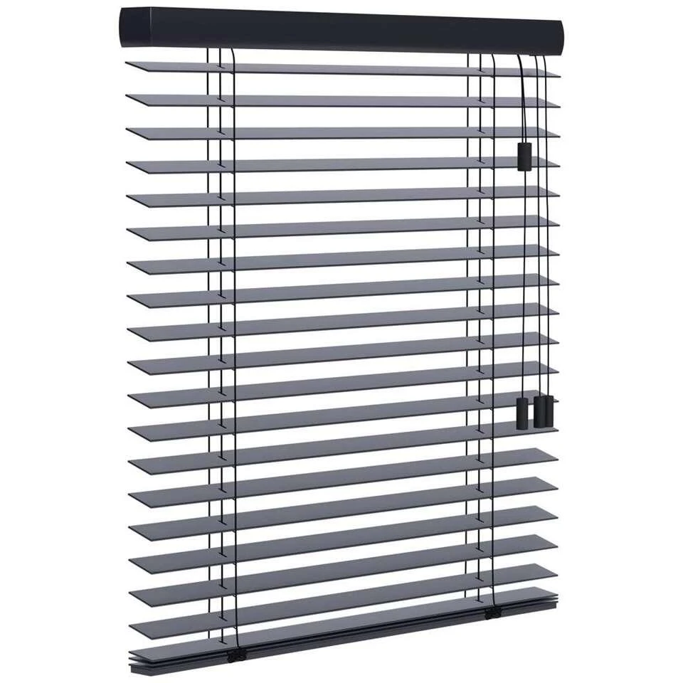 Fenstr Houten Jaloezie New York 65mm - Antraciet (20709) - Afbeelding 3
