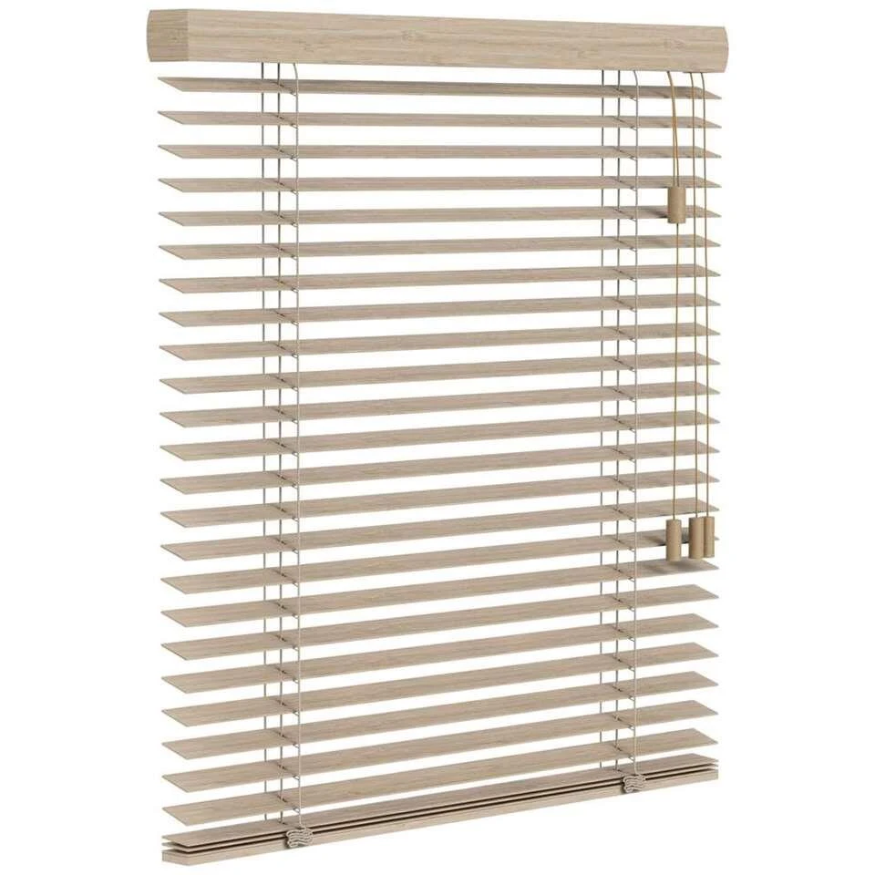 Fenstr Bamboe Jaloezie Tahiti 50mm - Licht Eiken (25951) - Afbeelding 3