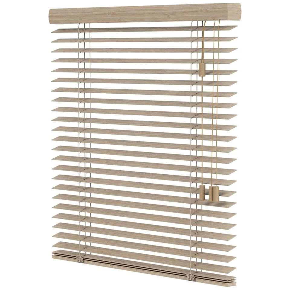 Fenstr Bamboe Jaloezie Tahiti 50mm - Licht Eiken (25951) - Afbeelding 4