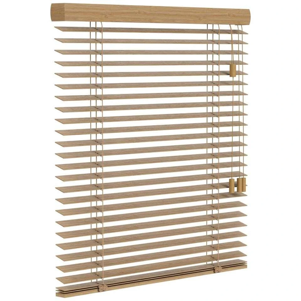 Fenstr Bamboe Jaloezie Tahiti 50mm - Eiken (25901) - Afbeelding 3