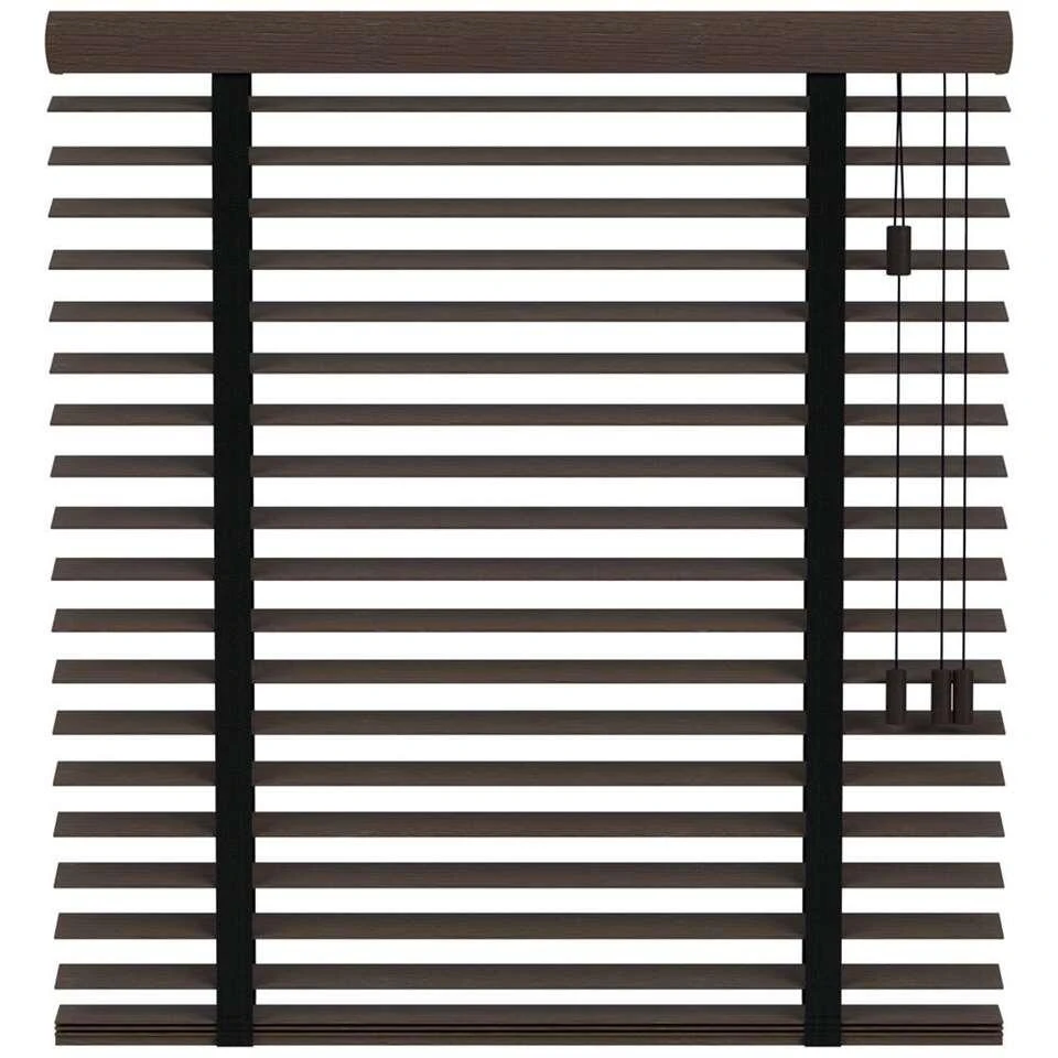 Fenstr Bamboe Jaloezie Tahiti 65mm - Zwartbruin (15901) - Afbeelding 2