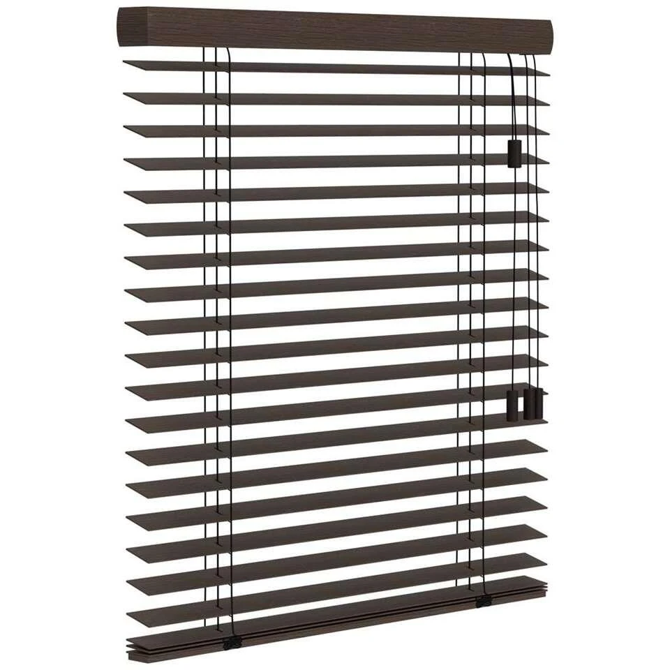 Fenstr Bamboe Jaloezie Tahiti 65mm - Zwartbruin (15901) - Afbeelding 3
