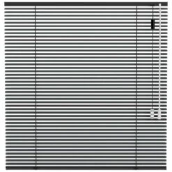 Fenstr Aluminium Jaloezie 25mm Extra Mat - Donkergrijs (20519)