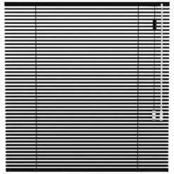 Fenstr Aluminium Jaloezie 25mm Extra Mat - Zwart (15028)