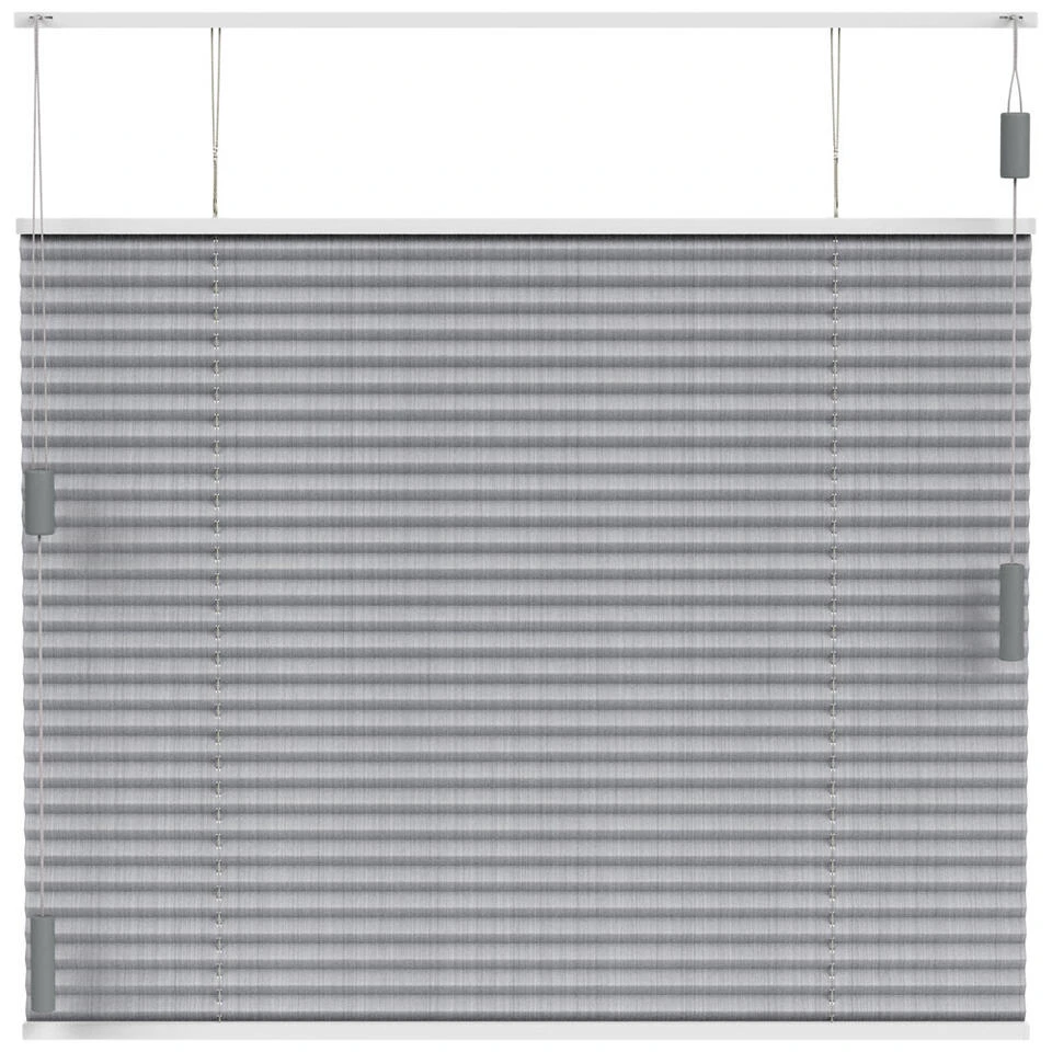 Fenstr Plisségordijn Lille Enkel 20mm Transparant - Lichtgrijs (20021) - Afbeelding 2