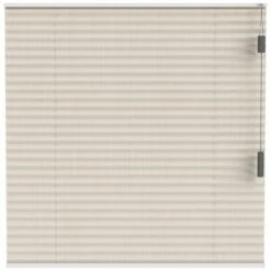 Fenstr Plisségordijn Verona Enkel 20mm Transparant - Beige (25107)