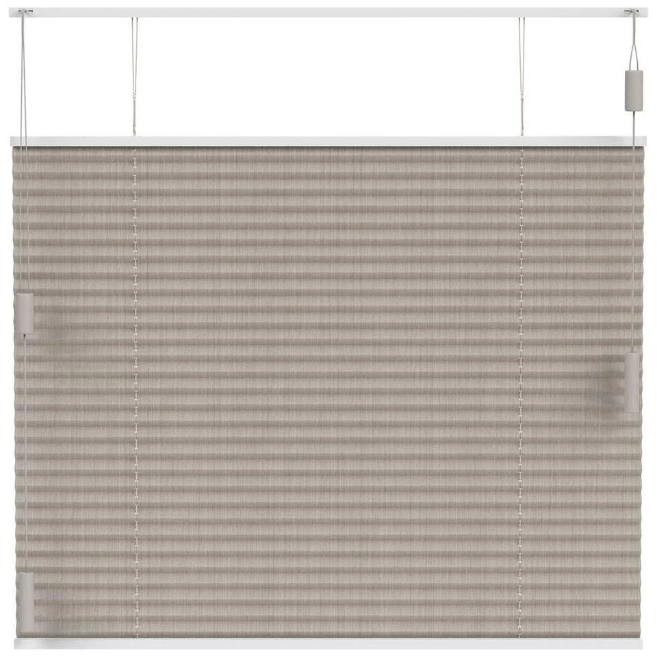 Fenstr Plisségordijn Edinburgh Enkel 20mm Transparant - Zand (25313) - Afbeelding 2