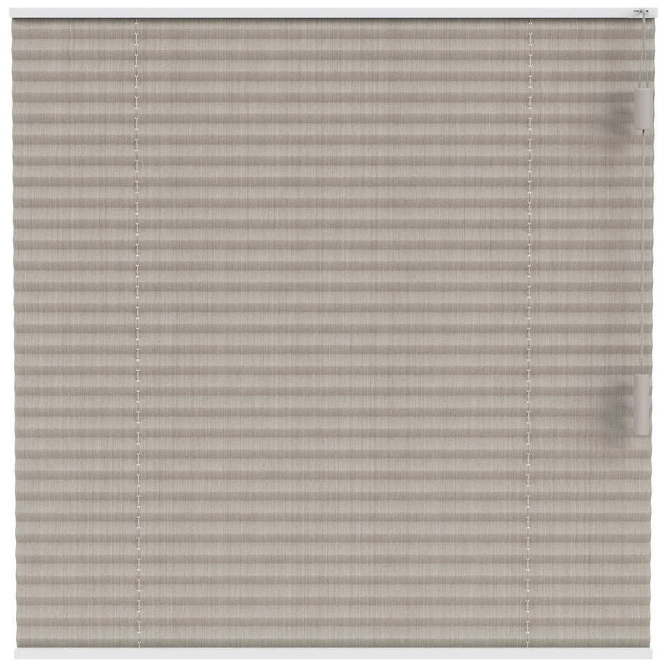 Fenstr Plisségordijn Edinburgh Enkel 20mm Transparant - Zand (25313)