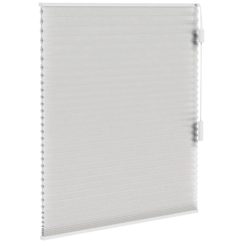 Fenstr Plisségordijn Cambridge Dubbel 25mm Transparant - Wit (10325) - Afbeelding 4