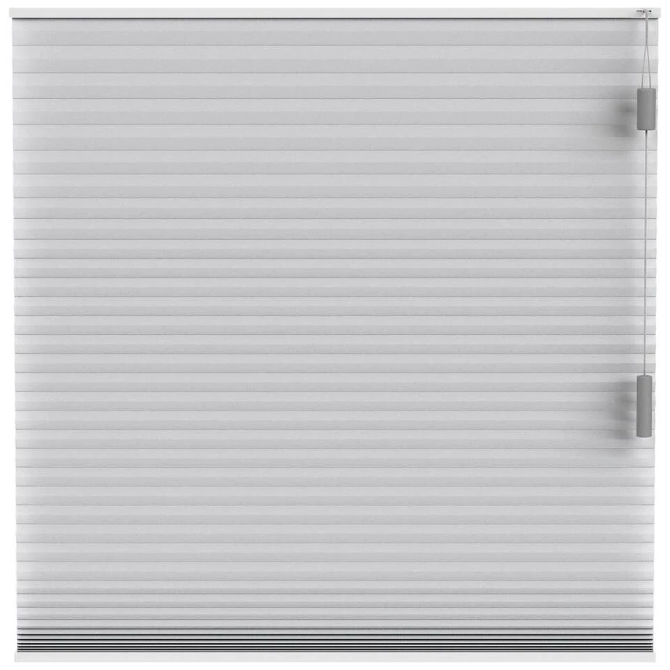 Plisségordijn Dubbel 25mm Lichtdoorlatend - Lichtgrijs (20023)