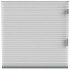Fenstr Plisségordijn Chicago Dubbel 25mm Lichtdoorlatend - Lichtgrijs (20024)