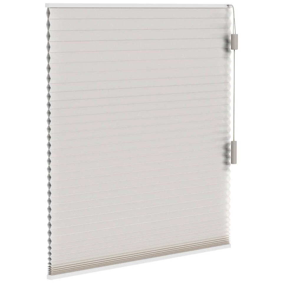 Fenstr Plisségordijn Chicago Dubbel 25mm Lichtdoorlatend - Crème (25005) - Afbeelding 4