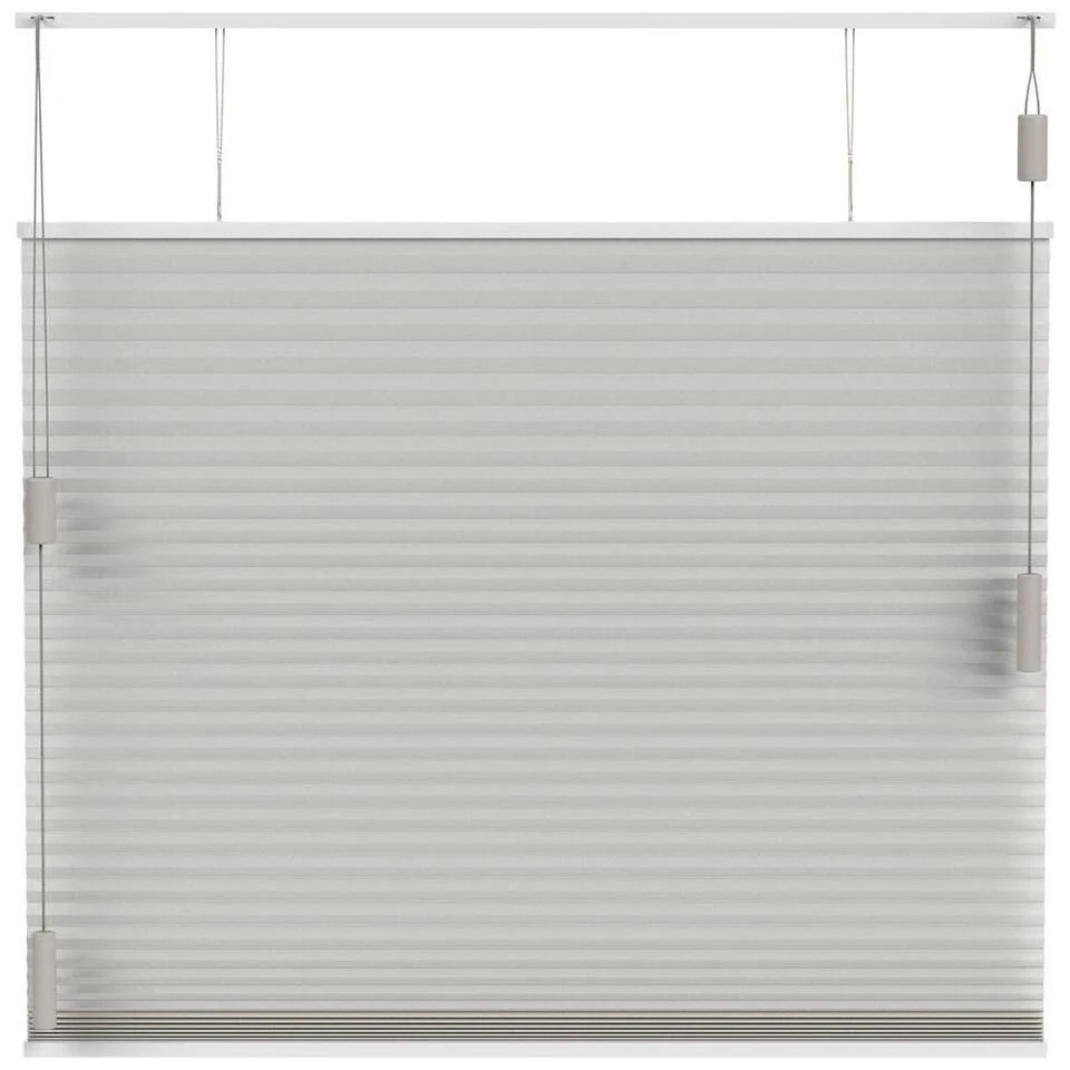 Fenstr Plisségordijn Chicago Dubbel 25mm Lichtdoorlatend - Linnen (25510) - Afbeelding 2